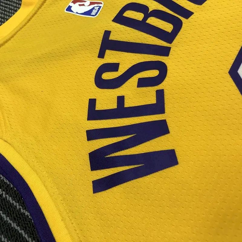 Russell Westbrook Men’s Yellow Swingman Team Jersey – City Edition