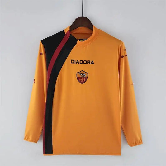 Camisa retrô de manga comprida AS Roma 2005/06 Home