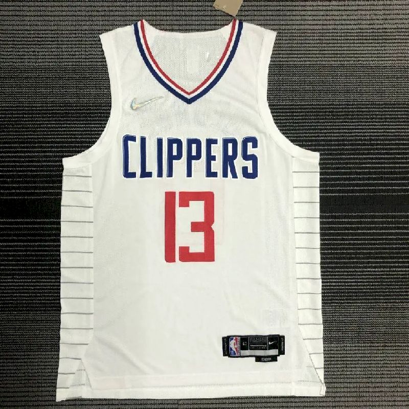 Men’s Paul George White Team Jersey – Authentic Edition