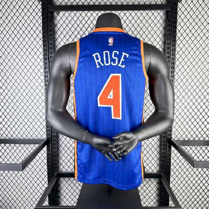Camisa azul Derrick Rose masculina 2024 – Edição City
