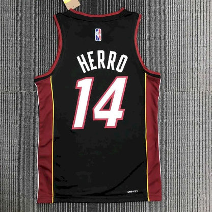 Camisa preta masculina Tyler Herro Team – Edição de 75º aniversário