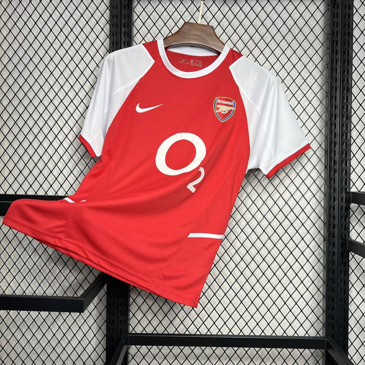 Camisa retrô do Arsenal 2002/04