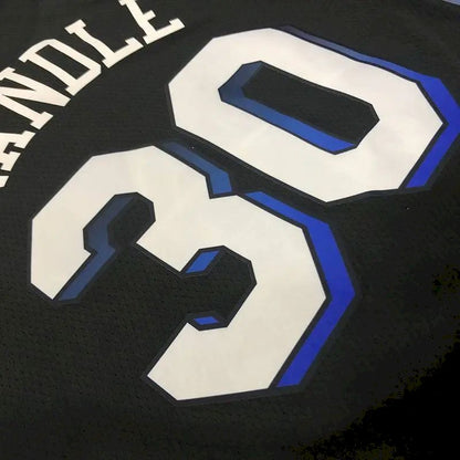 Camisa masculina Julius Randle Swingman preta – Edição City
