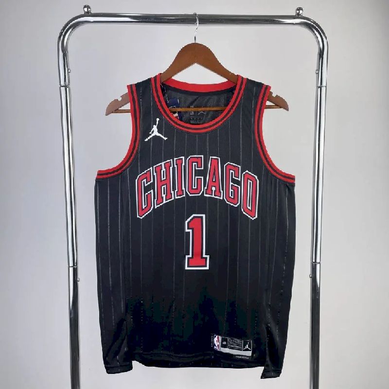 Camisa preta Derrick Rose masculina – Edição Statement