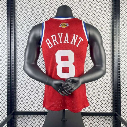 Camisa masculina Kobe Bryant All Star vermelha retrô de 2003