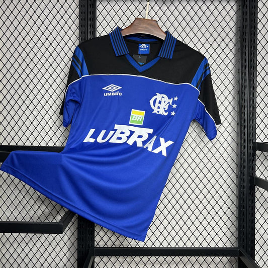Camisa retrô azul de goleiro do Flamengo 1999