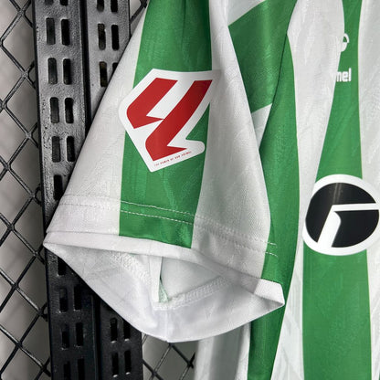 Real Betis 2024/25 With Sponsors And Patch Home Jersey