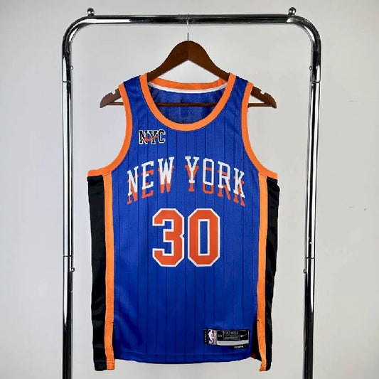 Men’s 2024 Julius Randle Blue Team Jersey – City Edition