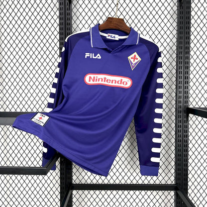 Camisa retrô de mangas compridas da Fiorentina 1998/99 Home