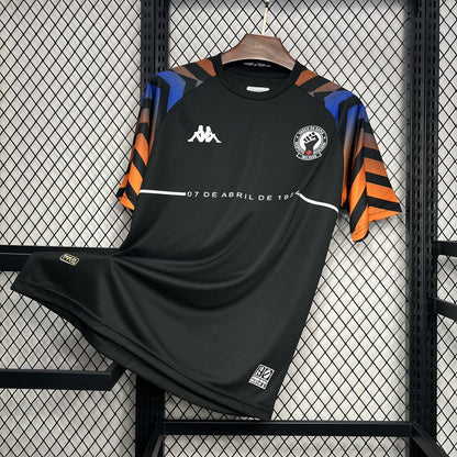 Camisa Kappa de aquecimento preta do Vasco da Gama 2024/25