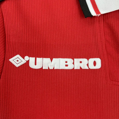 Camisa retrô de mangas compridas do Manchester United 1998/99