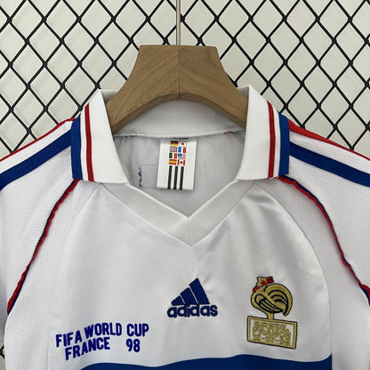 Camisa e shorts retrô infantil França 1998