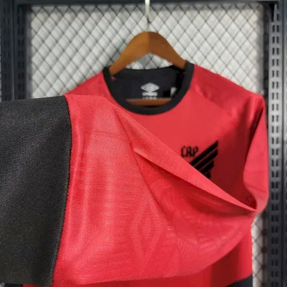 Men's Athletico Paranaense 2023/24 Home Long Sleeve Jersey