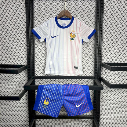França 2024/25 Euro Away Kit Infantil