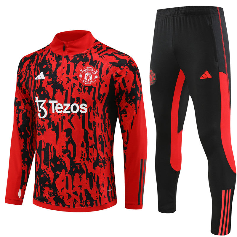 Suéter e calça adulto Manchester United 2023/24 com zíper 14001