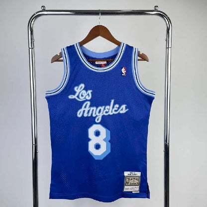Camisa masculina M&amp;N Kobe Bryant azul retrô 1996/97