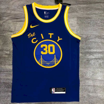 Stephen Curry Men’s Blue Player Version Jersey – Classic Edition
