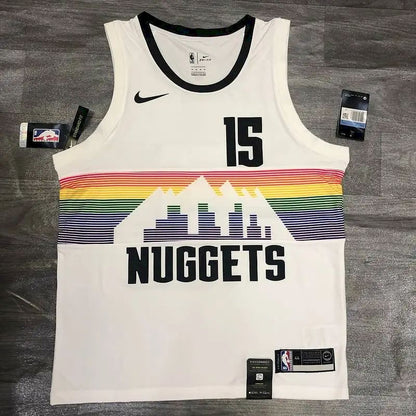Camisa Nikola Jokic Masculina Branca Versão Jogador - Edição Clássica Retro