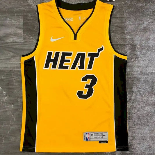 Men’s Dwyane Wade Gold 2020-21 Swingman Player Version Jersey – Earned Edition