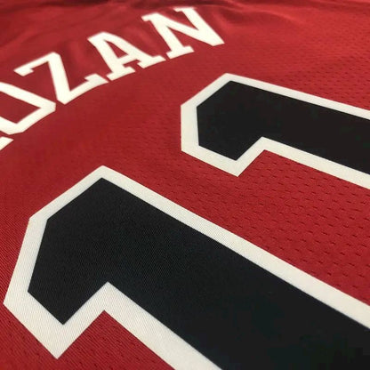 Camisa masculina vermelha Demar DeRozan Team – Edição de 75º aniversário