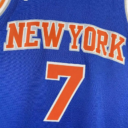 Camisa azul reserva masculina Carmelo Anthony