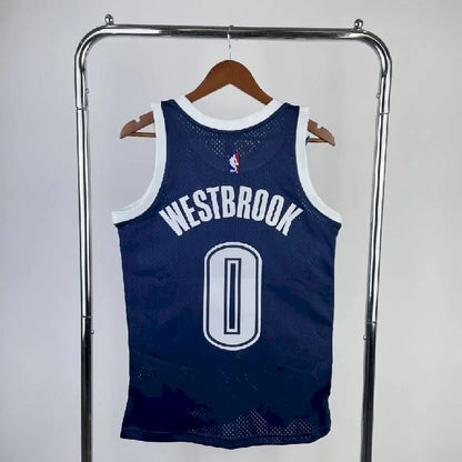 Camisa Masculina M&amp;N 2015/16 Russell Westbrook Azul Retro