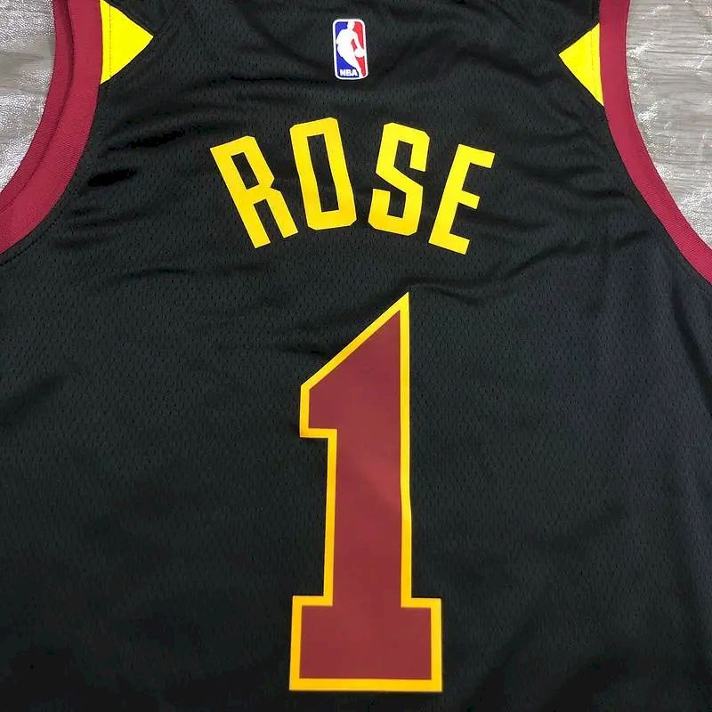 Camisa preta masculina Derrick Rose Swingman – Edição Statement