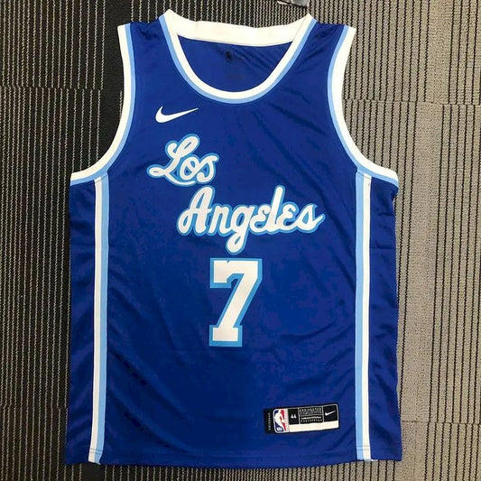Camisa Carmelo Anthony 2021 Azul Masculina Versão Jogador – Edição Clássica