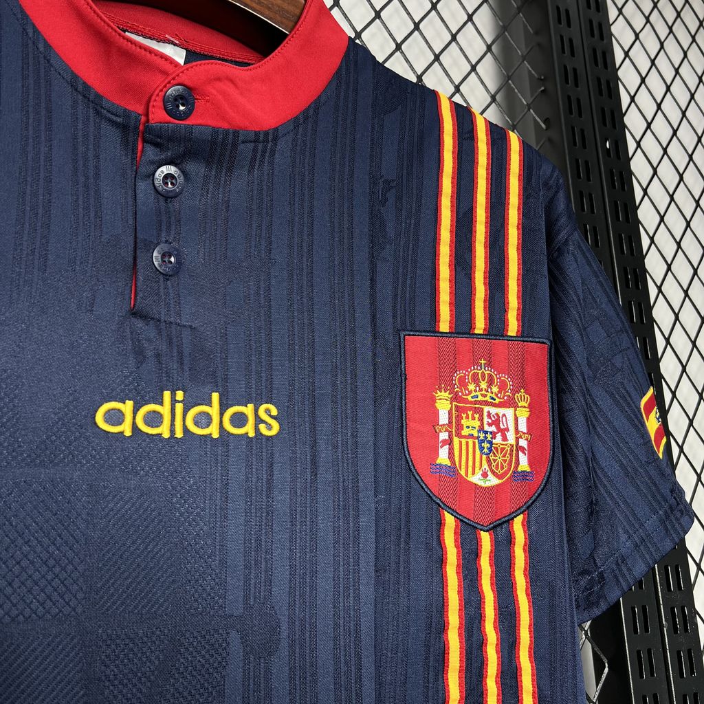 Camisa reserva retrô da Espanha de 1996