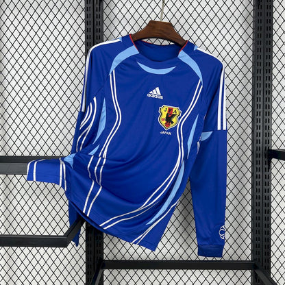 Camisa retrô de mangas compridas da seleção japonesa de 2006