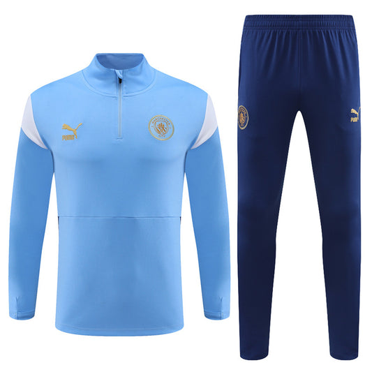 Suéter e calça Manchester City 2023/24 com zíper e meio zíper 14001