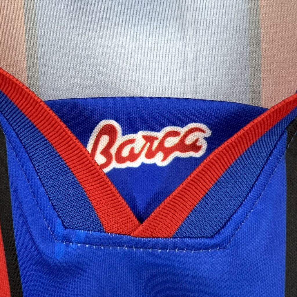 Camisa retrô de mangas compridas do Barcelona 1995/97 Home