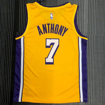 Carmelo Anthony Men’s Yellow Swingman Team Jersey – Retro Classic Edition