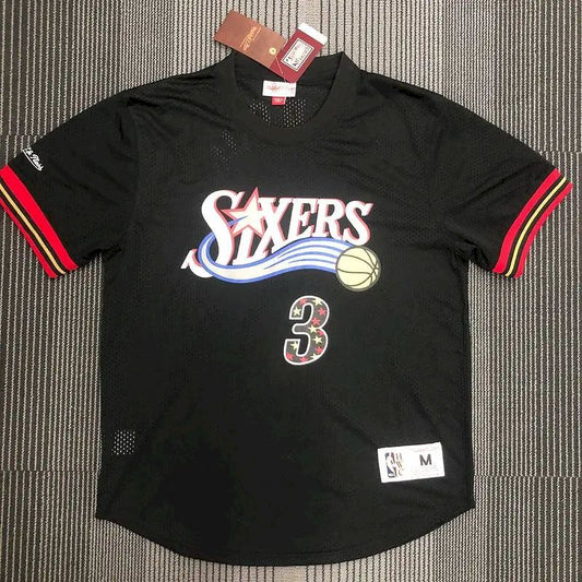 Allen Iverson Men’s Black Player Jersey – Throwback Edition