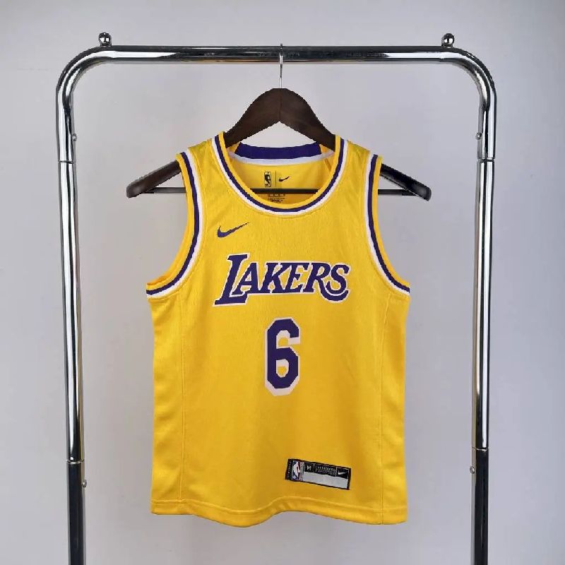 Youth LeBron James Yellow Team Jersey