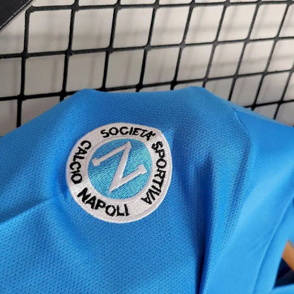 Camisa e shorts retrô infantil do Napoli 1987/88