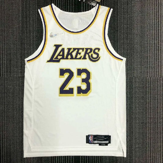 Camisa Masculina LeBron James White Team – Edição Autêntica