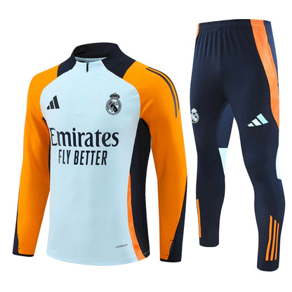 Suéter e calça adulto com zíper médio Real Madrid 2024/25 14001