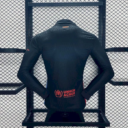Camisa Barcelona II 2024/25 de manga comprida, versão jogador
