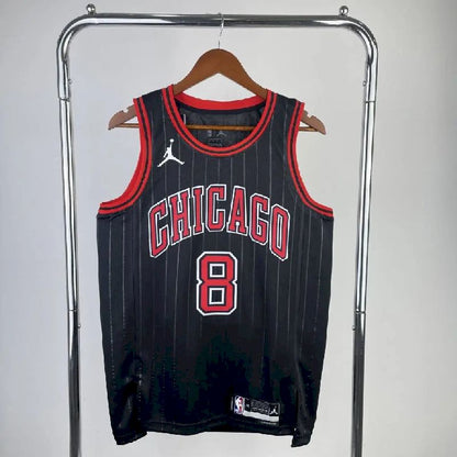 Camisa preta masculina Zach LaVine Team – Edição Statement