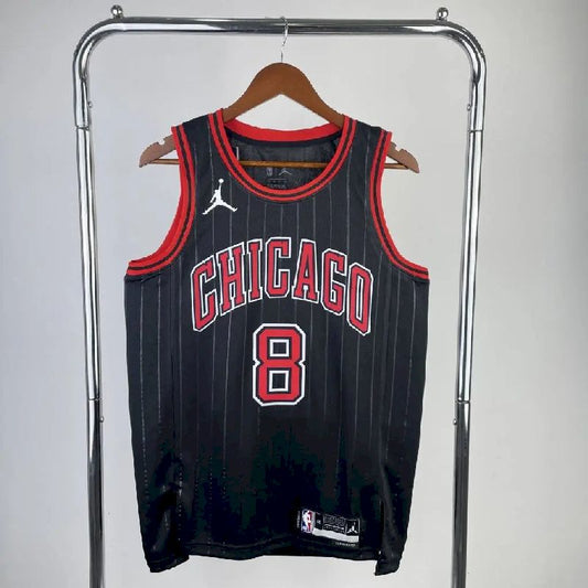 Camisa preta masculina Zach LaVine Team – Edição Statement