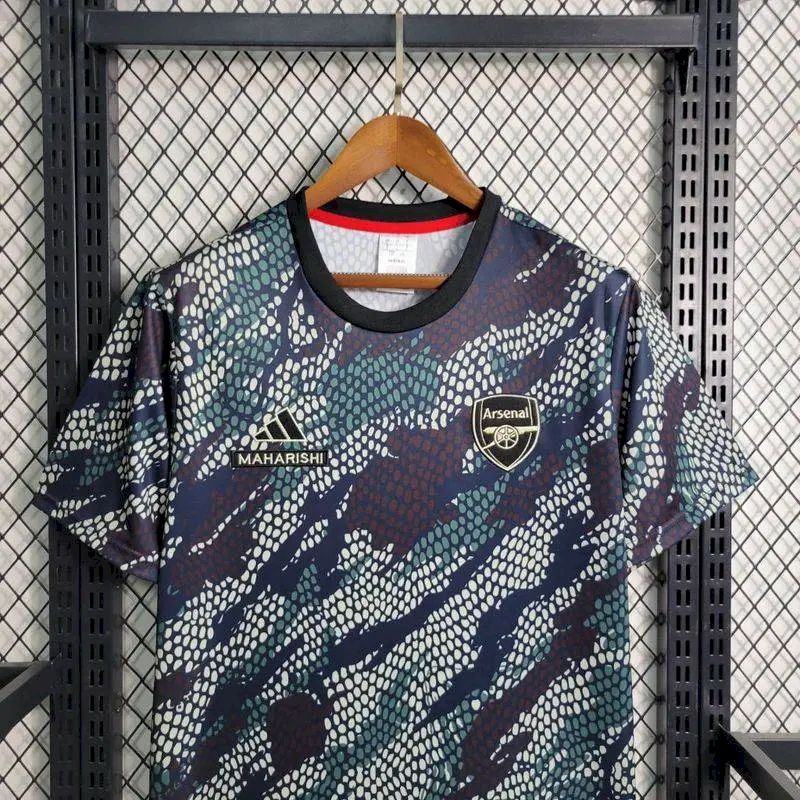 Camisa Maharishi do Arsenal 2023/24 (Mucoca / Preta)