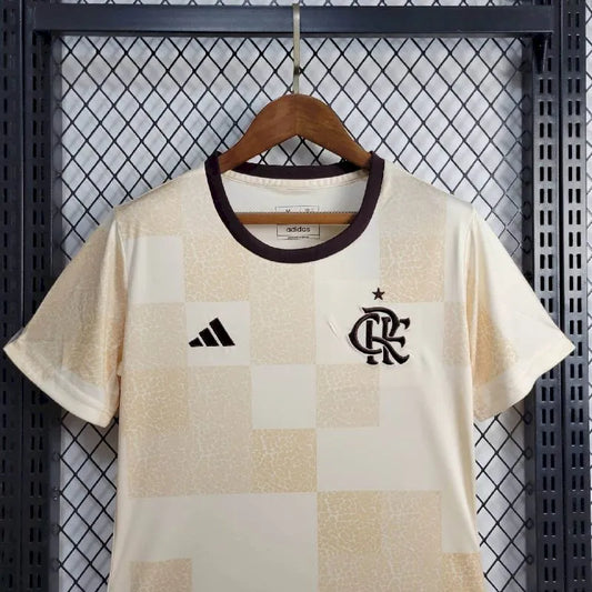 Camisa feminina pré-jogo do Flamengo 2024/25