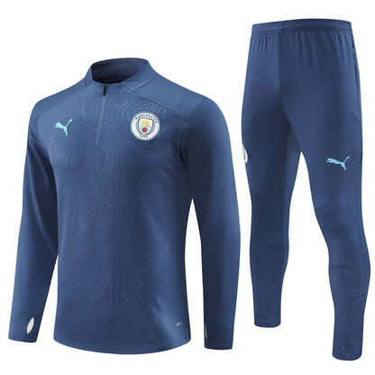 Suéter e calça Manchester City 2024/25 com zíper e meio zíper 14001
