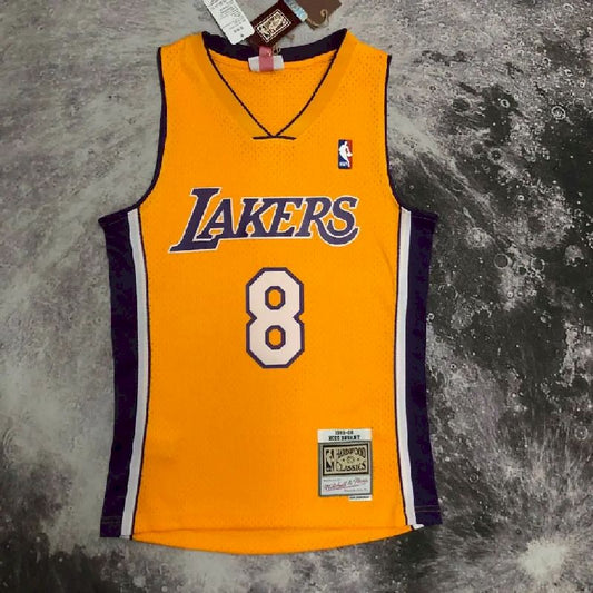 Men’s M&N 99/00 Kobe Bryant Yellow Retro Jersey