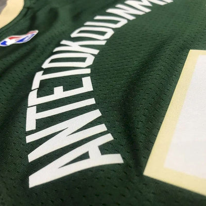 Camisa Swingman Verde Giannis Antetokounmpo Masculina 2020-21 – Edição Ícone