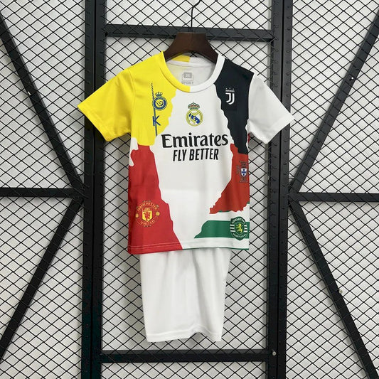 Cristiano Ronaldo 2025/26 All Club Mix Jersey Kids Kit