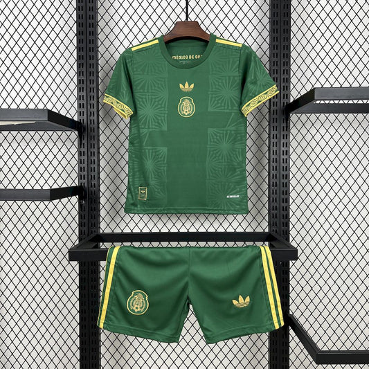 Mexico 2025/26 Gold Green Kids Kit