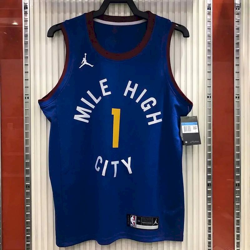 Camisa Michael Porter Jr. Masculina Azul Versão Jogador - Edição City