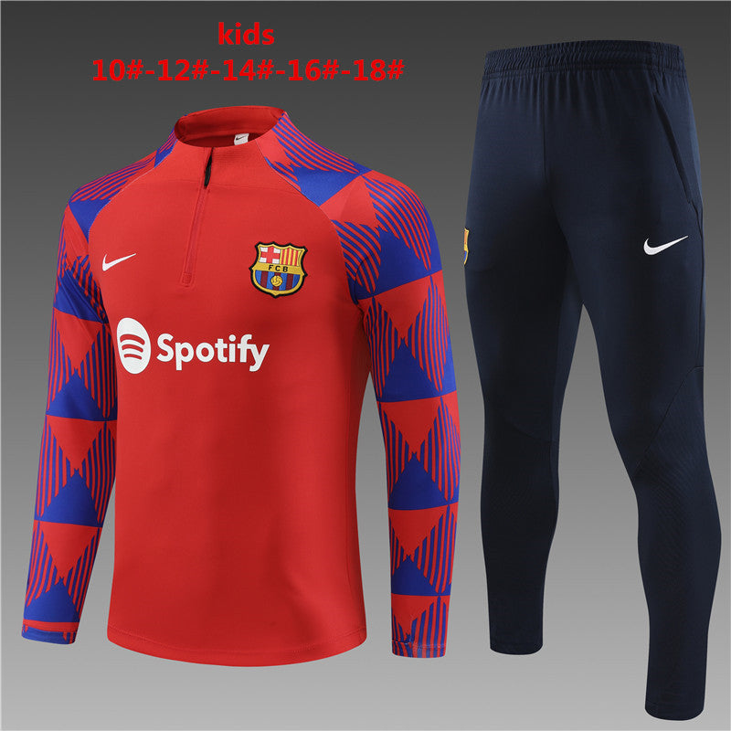 Barcelona 2023/24 Half-Zip Kids Sweater+Pant 14001